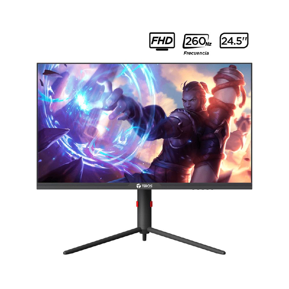 Monitor plano gaming TEROS TE-2472G 24.5' FHD VA 260 Hz 1ms HDMI DP