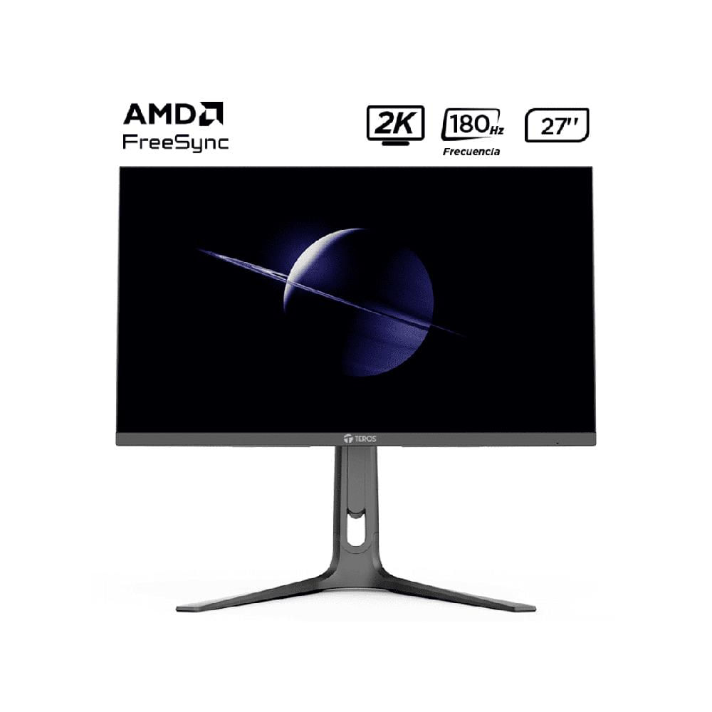 Monitor plano gaming TEROS TE-2753G 27' 2K QHD IPS 180 Hz 1 ms HDMI DP