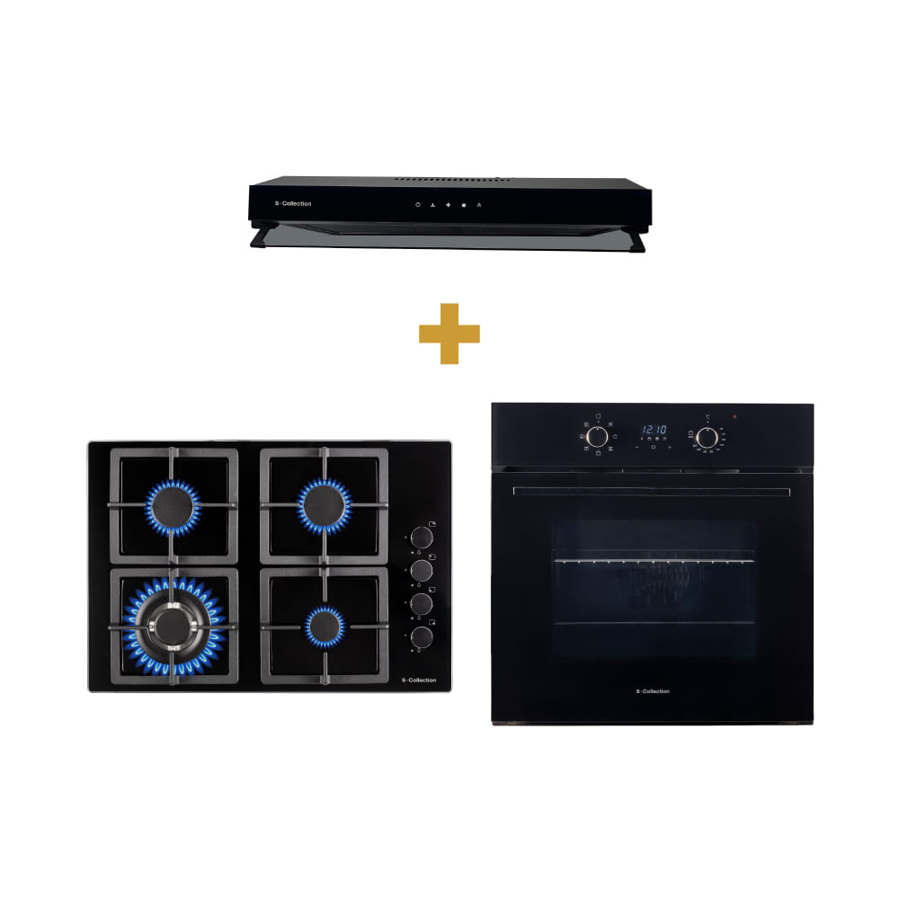 Set1718 Essencial Designer S-collection Campana Encimera y Horno