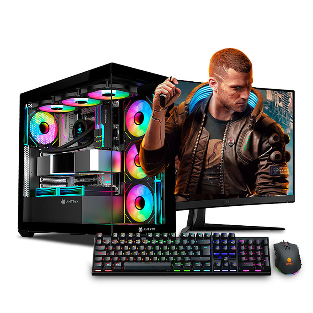 COMPUTADORA GAMER RGB RYZEN 9 7900X 32GB 1TB 27 RTX5070TI 16GB MI PC LISTA MIPCLISTA