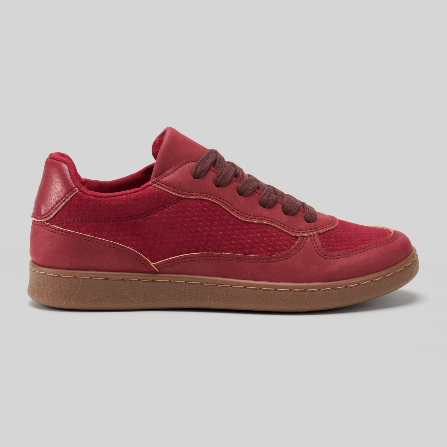 Zapatillas Urbanas Mujer Malabar Malla Guinda