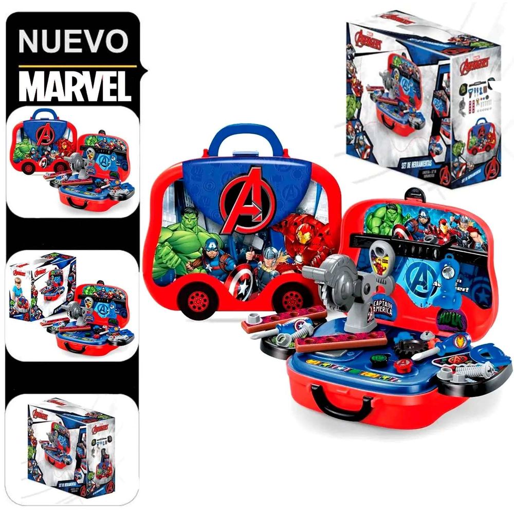 Set De Herramientas Y Lonchera 2 En 1 Avengers EODS008-918A Set De Herramientas Y Lonchera 2 En 1 Avengers EODS008-918A