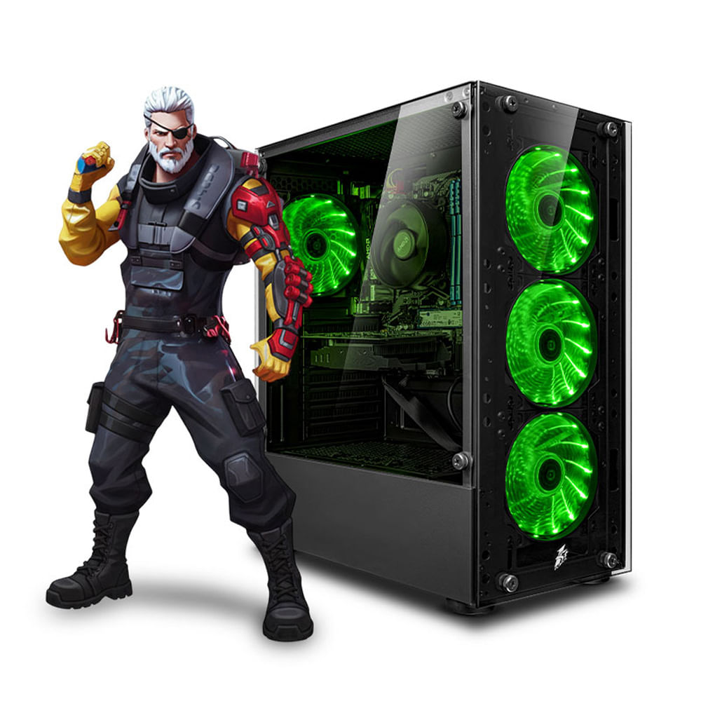 CPU GAMER PLUS RYZEN 7 5700G 32GB 500GB RTX4060TI 8GB GREEN MI PC LISTA - MIPCLISTA COMPUTADORA