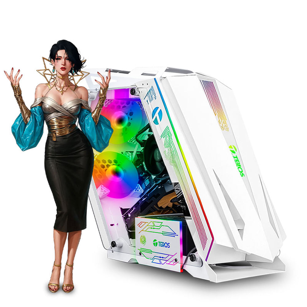 CPU Gamer Intel Core i7 12700F 32gb 500GB RTX5050 8GB Mipclista WHITE COMPUTADORA