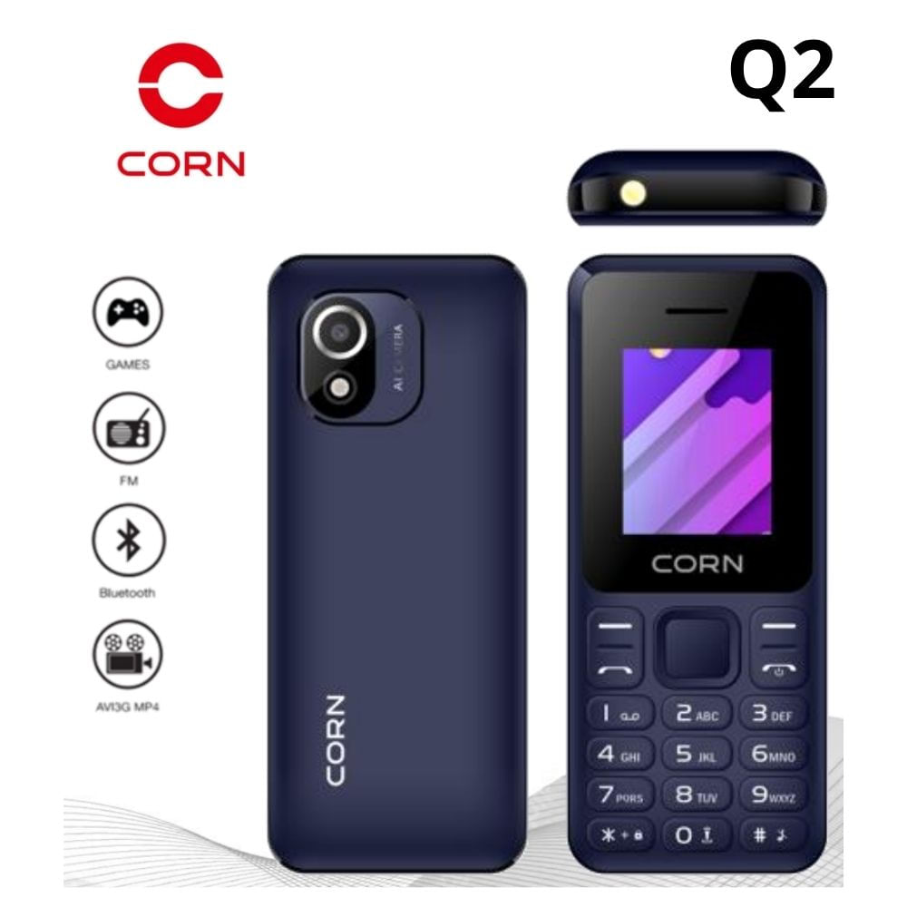 CELULAR BASICO CORN Q2 2G DUAL SIM -AZUL