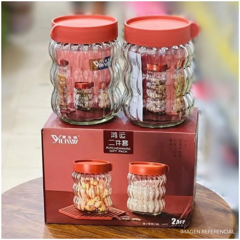 Frasco contenedor de especias Multiuso Set x2