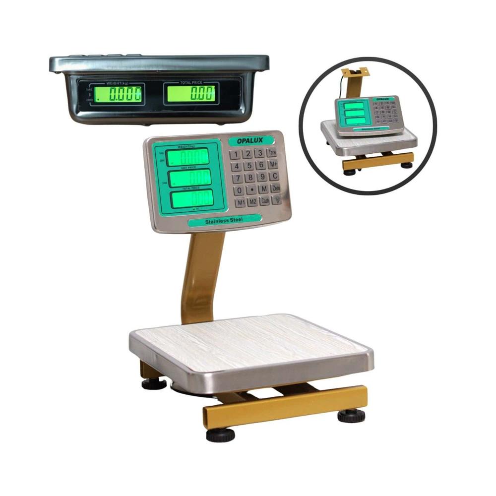 Balanza Digital de Brazo Dorado 60 kg con Doble Display OP-802A OPALUX