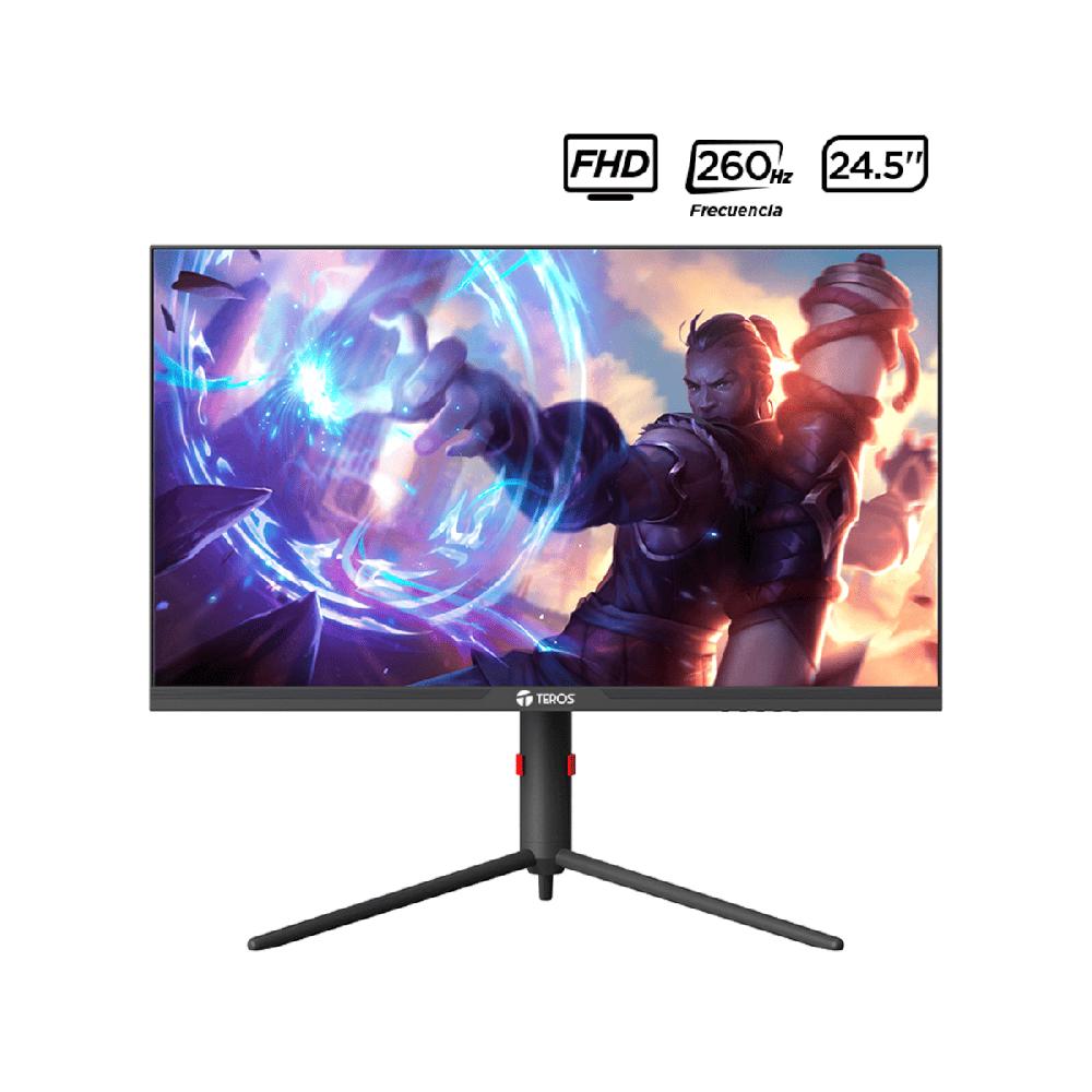 Monitor plano gaming TEROS TE-2472G 24.5' FHD VA 260 Hz 1 ms HDMI DP