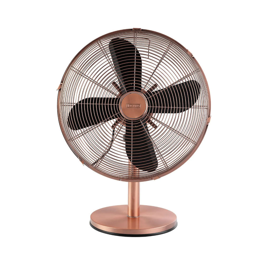 Ventilador Retro Thomas TH16CM Cobre de 16 Pulg. 3 Velocidades