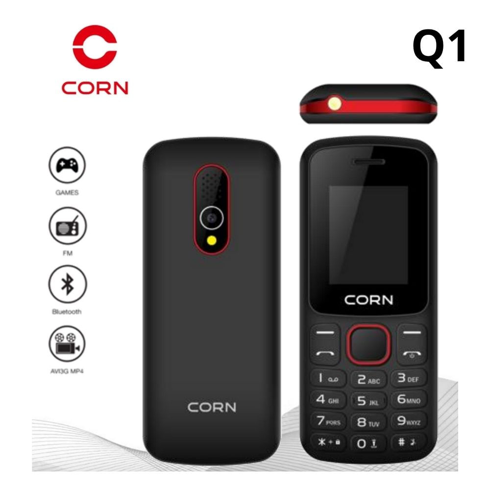 CELULAR BASICO CORN Q1 2G DUAL SIM -NEGRO