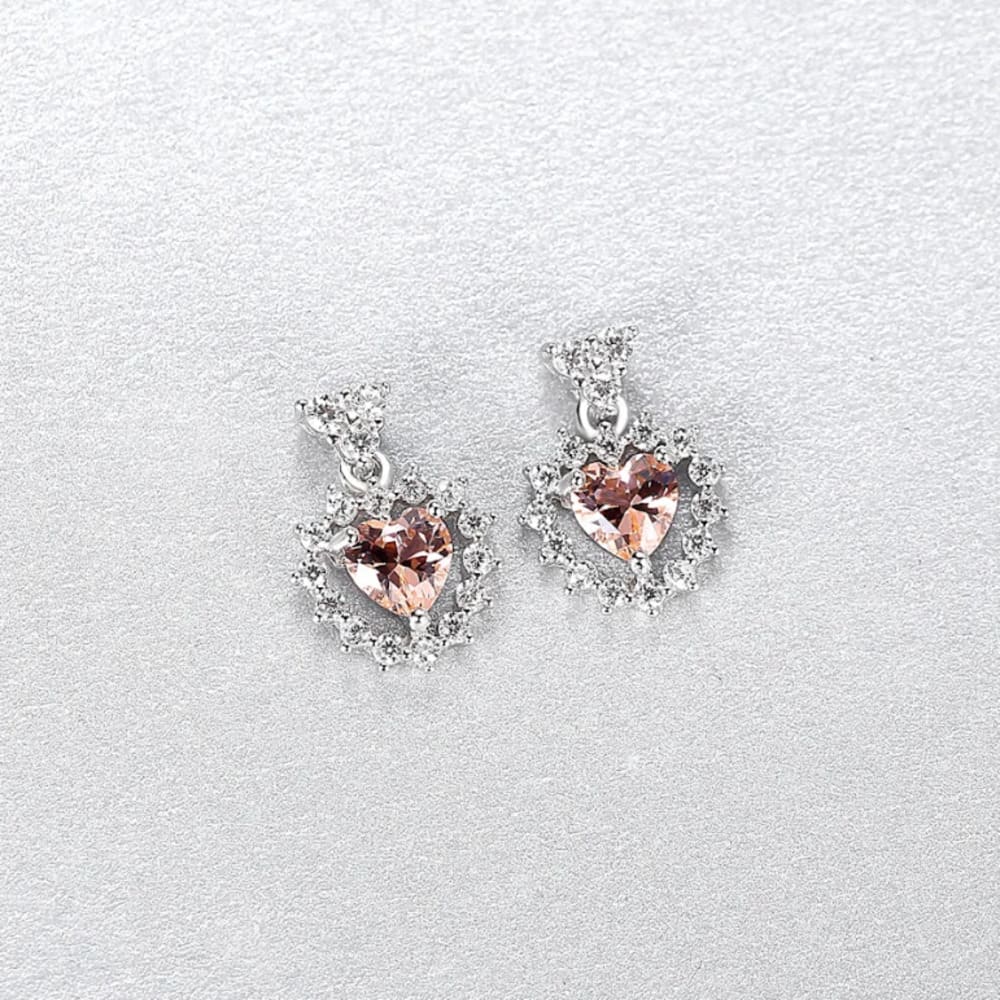 Aretes Brillo del Corazón en Plata 925