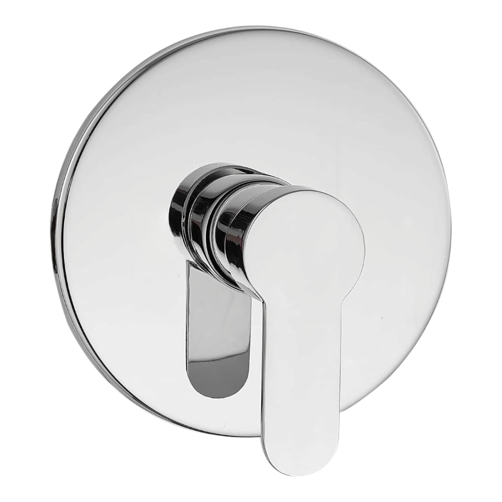 Llave Mezcladora Monomando Ducha Empotrado Redondo Acero Cromo Brillante