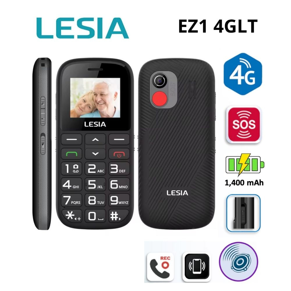CELULAR BASICO LESIA EZ1 4G DUAL SIM -NEGRO