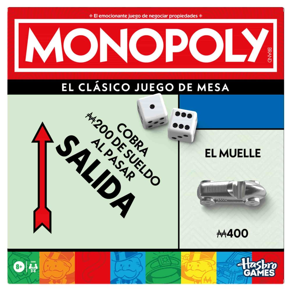 Juego de Mesa MONOPOLY Classic Refresh Juego de Mesa MONOPOLY Classic Refresh