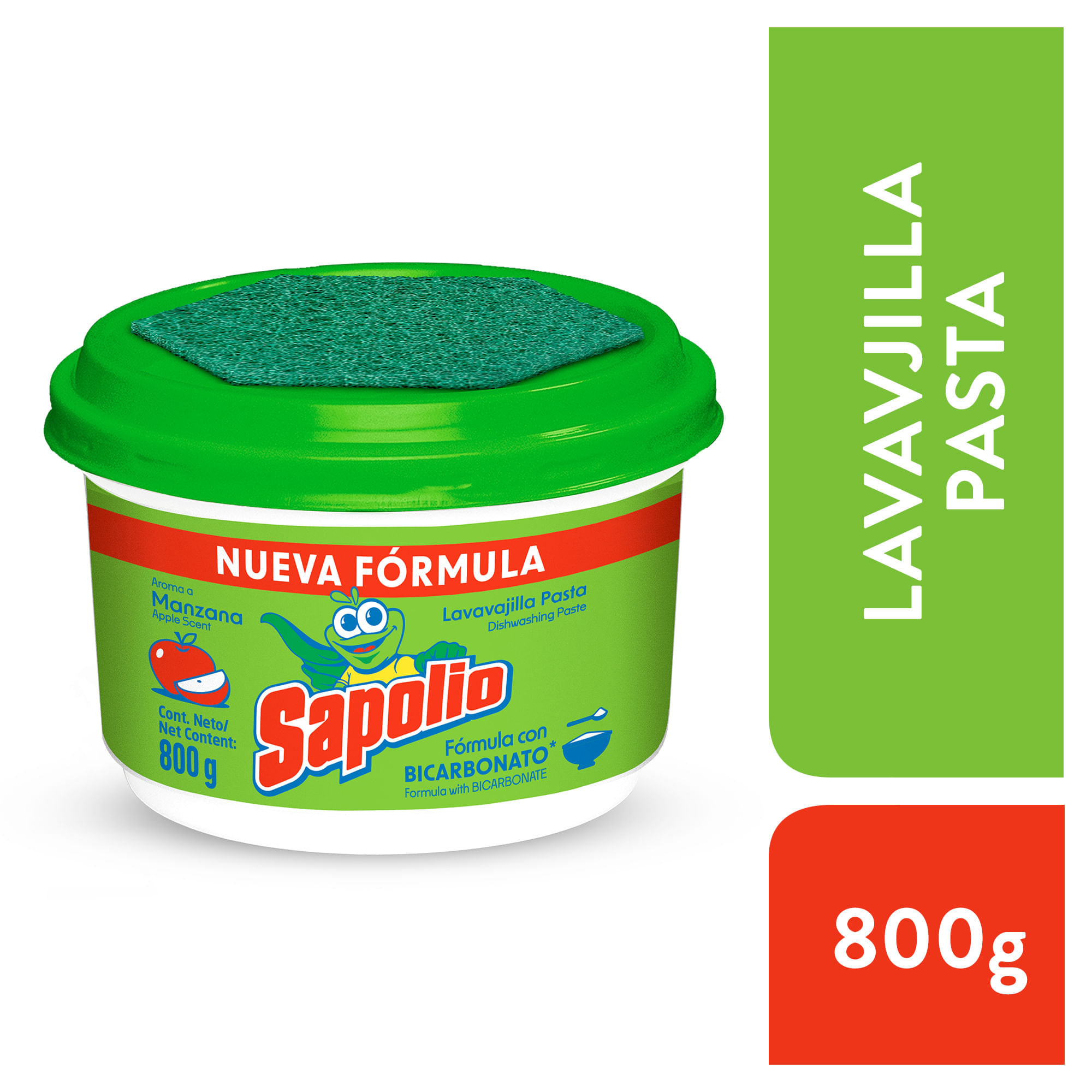 Lavavajillas SAPOLIO Manzana Pote 800g