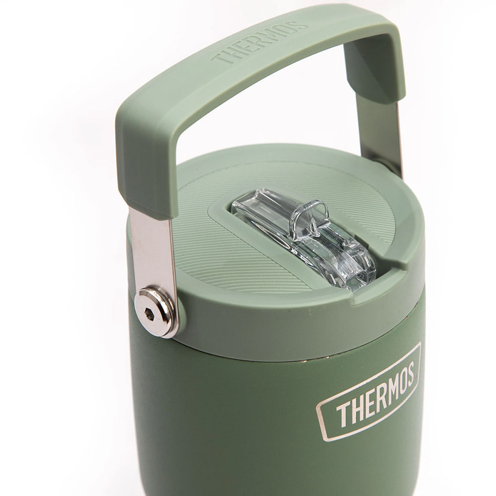 Vaso Térmico 850 ml Thermos Para Líquidos Straw Outdo Verde