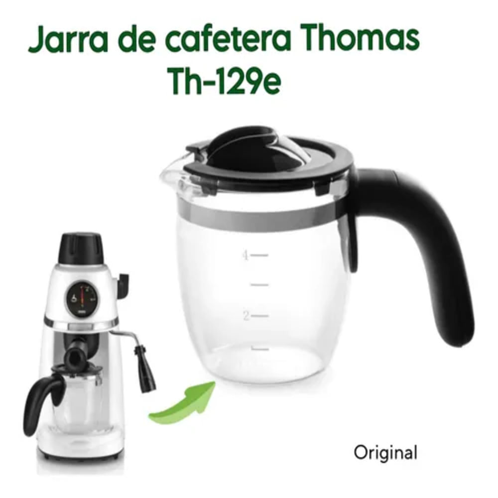 Jarra Vidrio Cafetera Espresso TH-129E Thomas 09012901