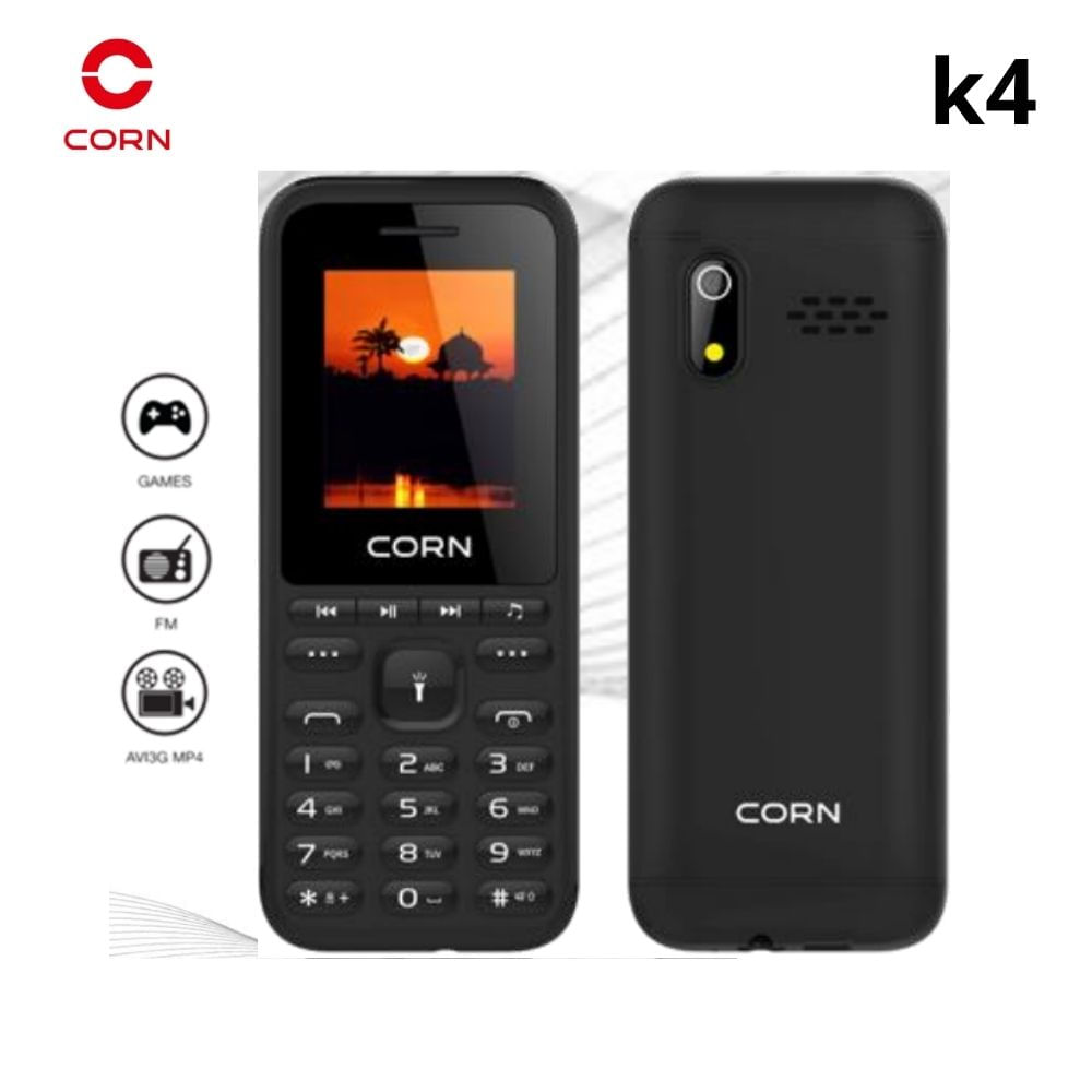 CELULAR BASICO CORN K4 2G DUAL SIM -NEGRO