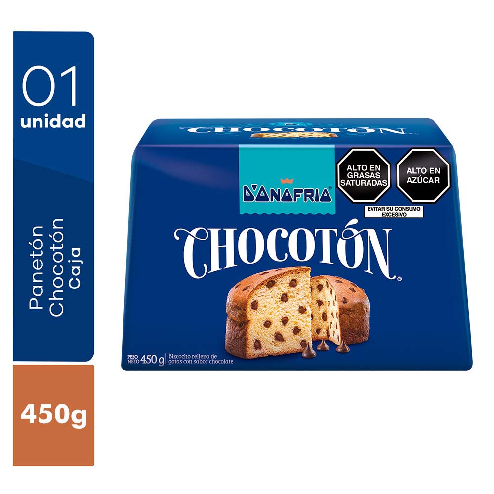 Panetón D'ONOFRIO Chocotón Caja 450g Panetón D'ONOFRIO Chocotón Caja 450g