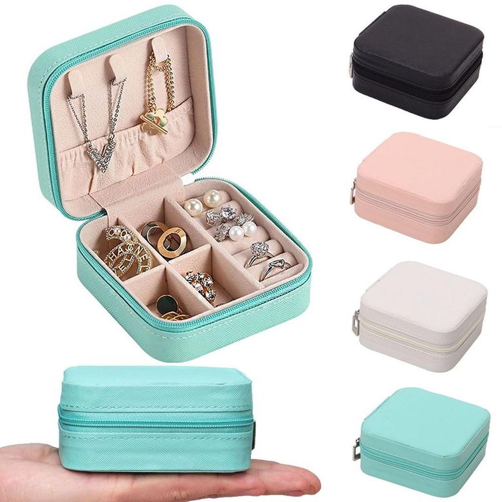 Mini Organizador de Joyas de Viaje Portátil con Cremallera