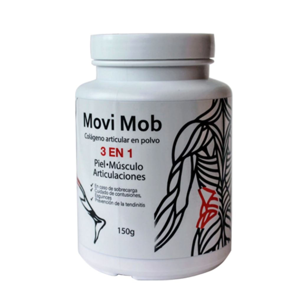 Colágeno Hidrolizado Movi Mob con Cartilago de Tiburon Magnesio curcuma y uña de gato regalo