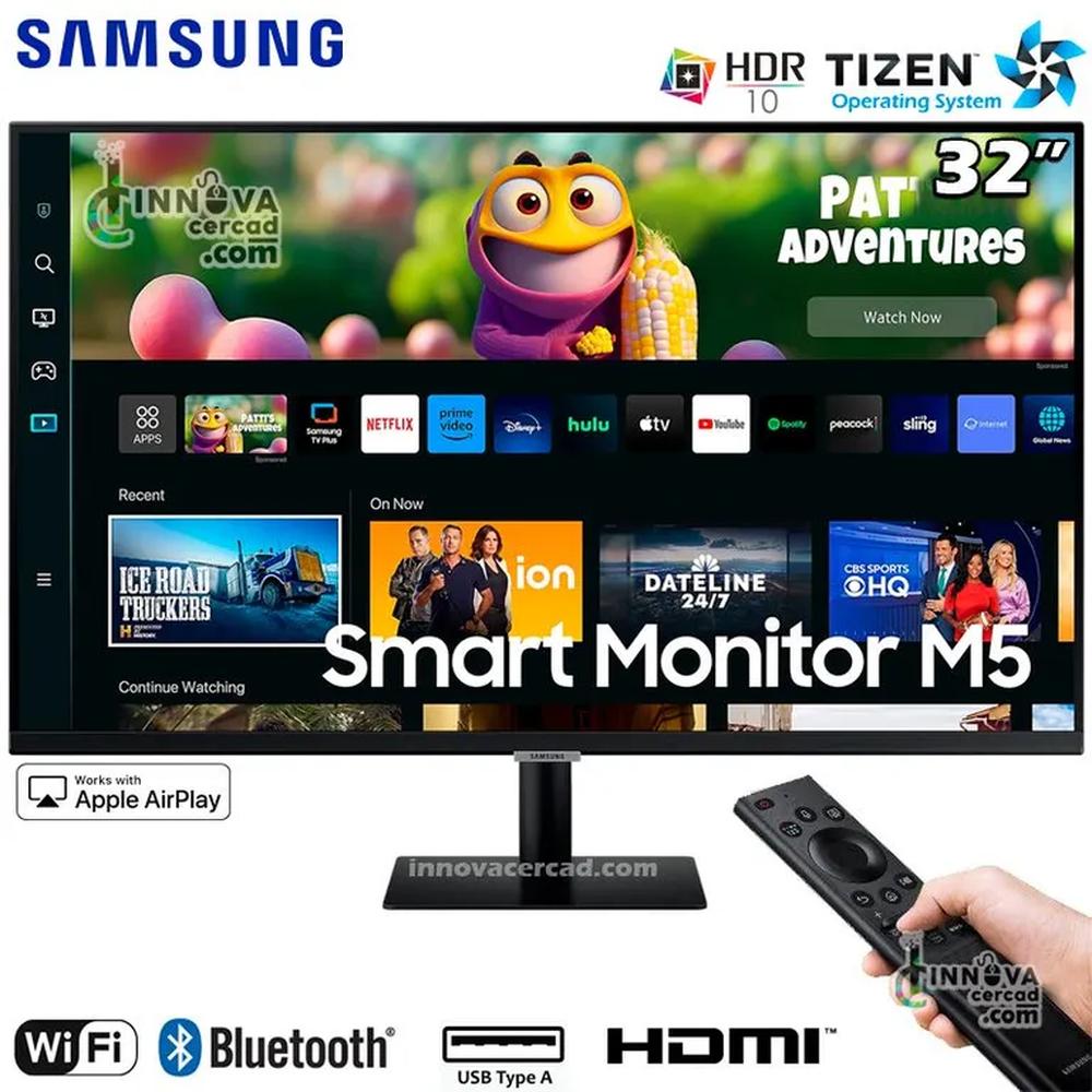 MONITOR SAMSUNG M5 SMART LS32CM502E 32 VA FHD 60Hz 4ms HDR10
