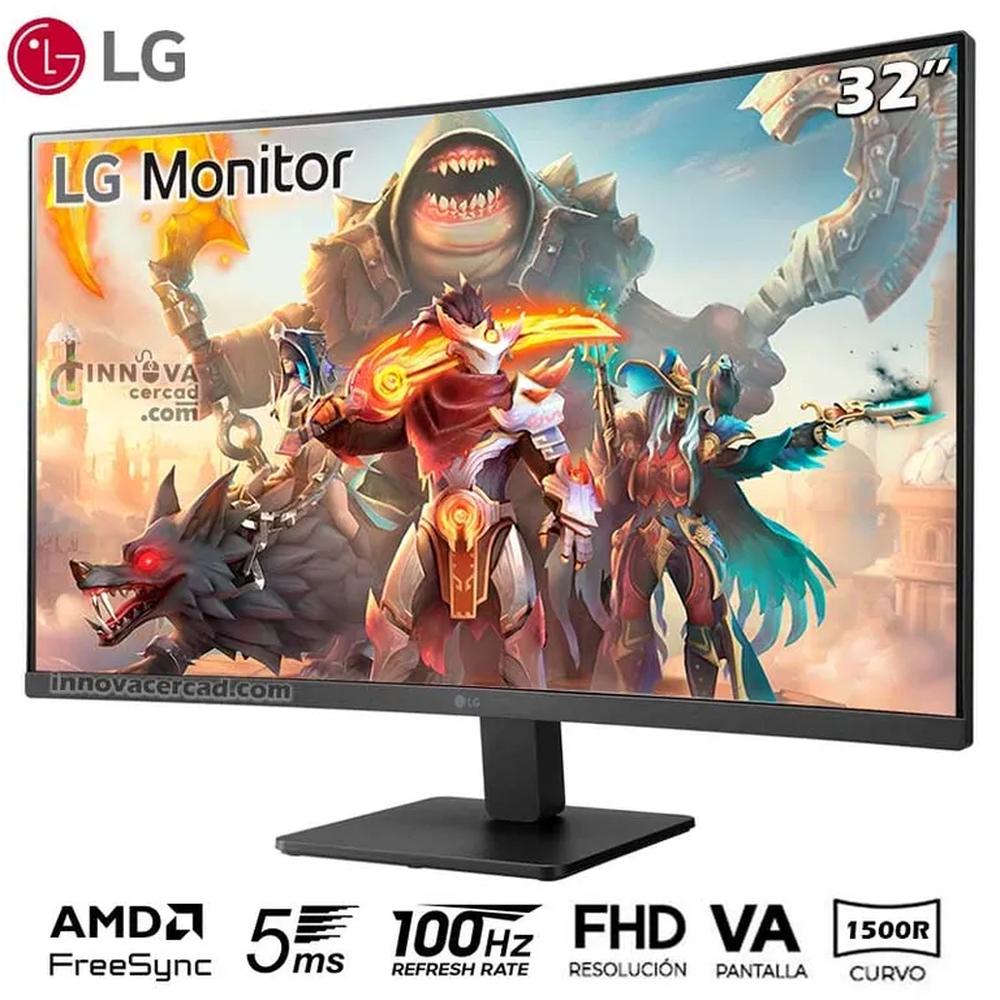 Monitor Curvo LG 32MR50C-B  FHD de 32"" 100Hz, 5ms (GTG) AMD FreeSync