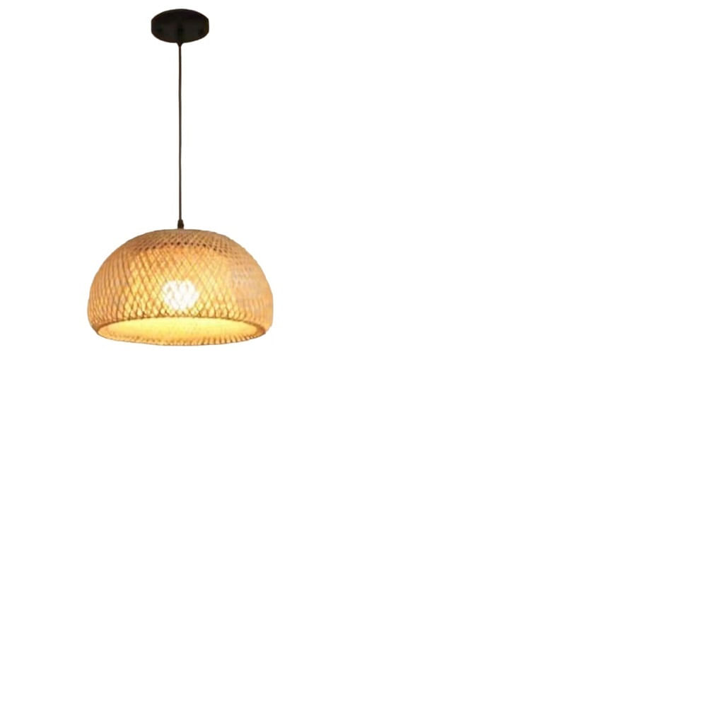 Lámpara colgante bambú marron luz  decorativo