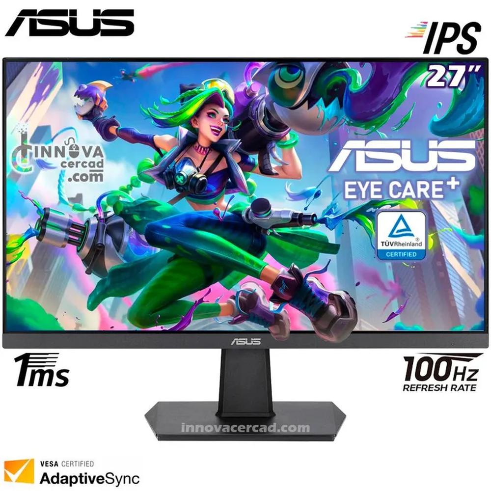 Monitor ASUS VA27EHF Eye Care 27"", IPS, Full HD, 100 Hz, 1ms, FreeSync