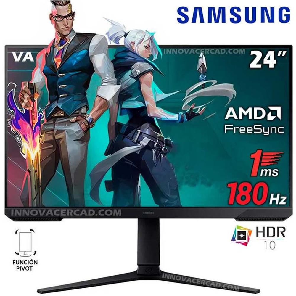 Monitor Samsung Odyssey G3 LS24DG300ELXPE 24 VA FHD 180Hz 1ms FreeSync