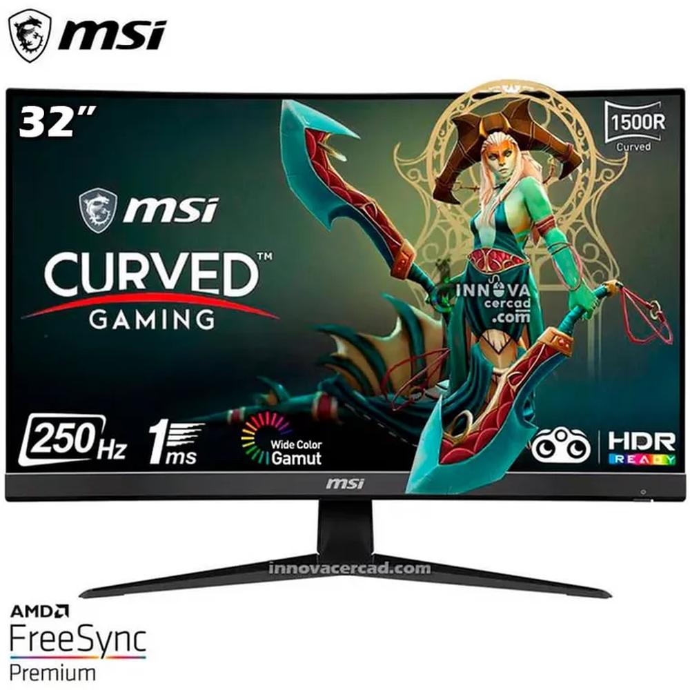 Monitor Gaming MSI 32C6X 32 FHD Curvo 1500R 250HZ 1MS HDR.