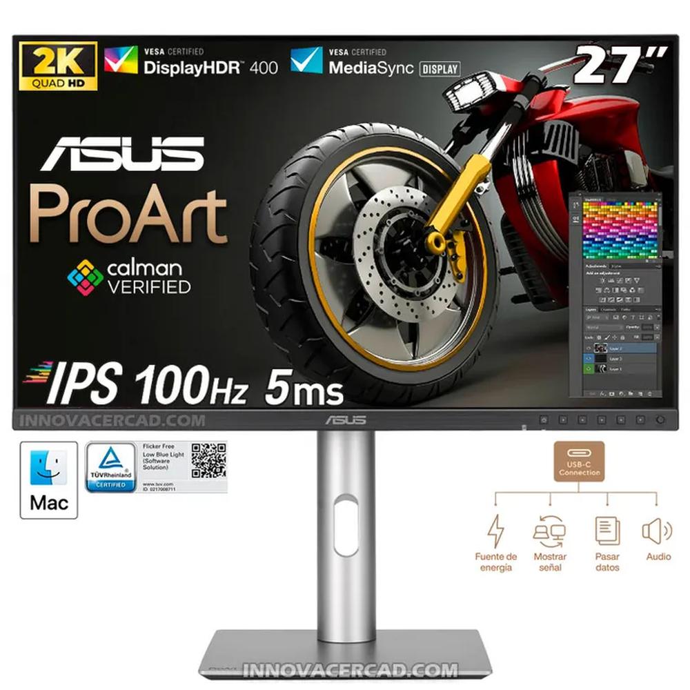 MONITOR PROFESIONAL ASUS ProArt PA278CFRV 27 IPS QHD 100Hz 5ms