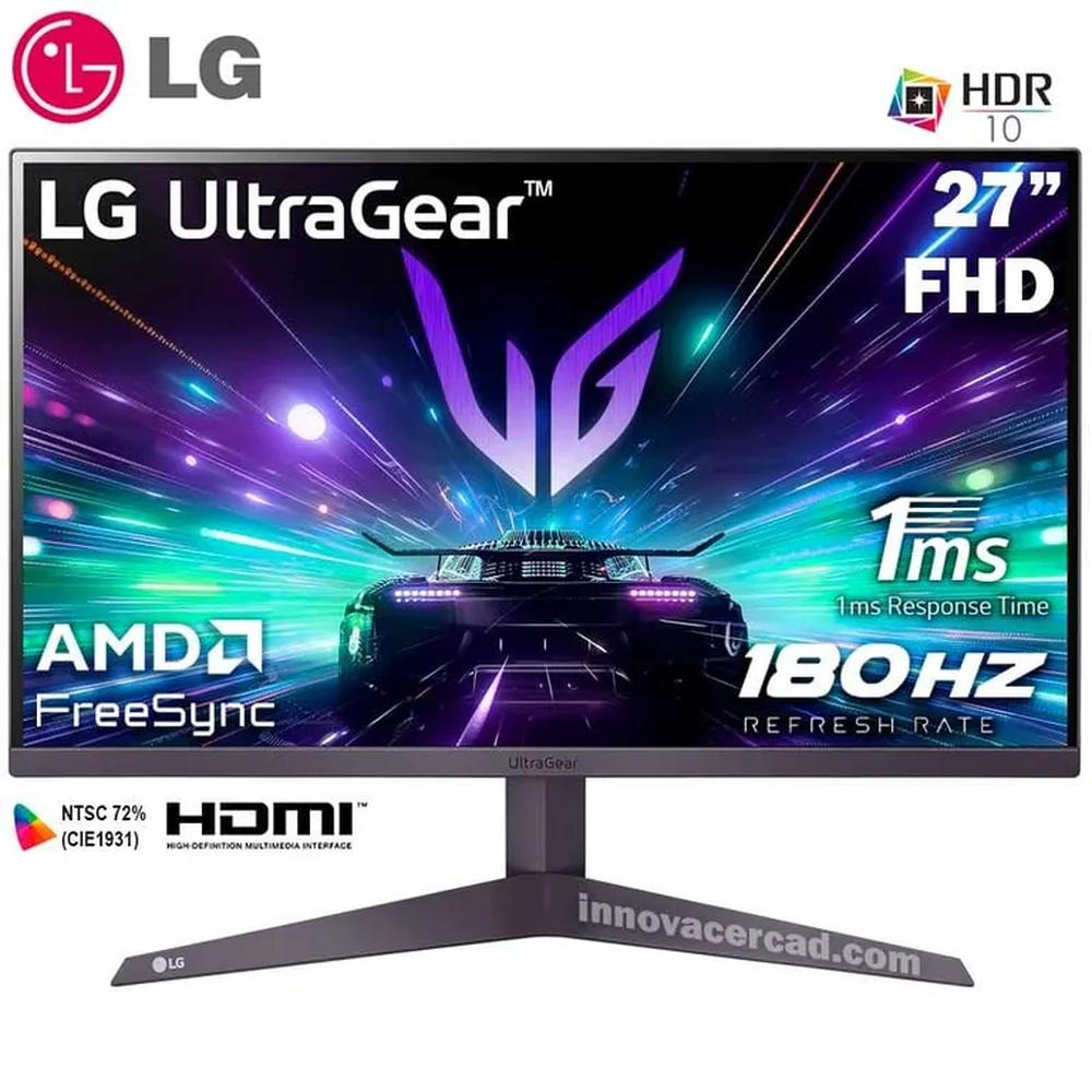 Monitor LG UltraGear 27GS50F-B de 27"" FHD, 180Hz, 1ms MBR, HDR10