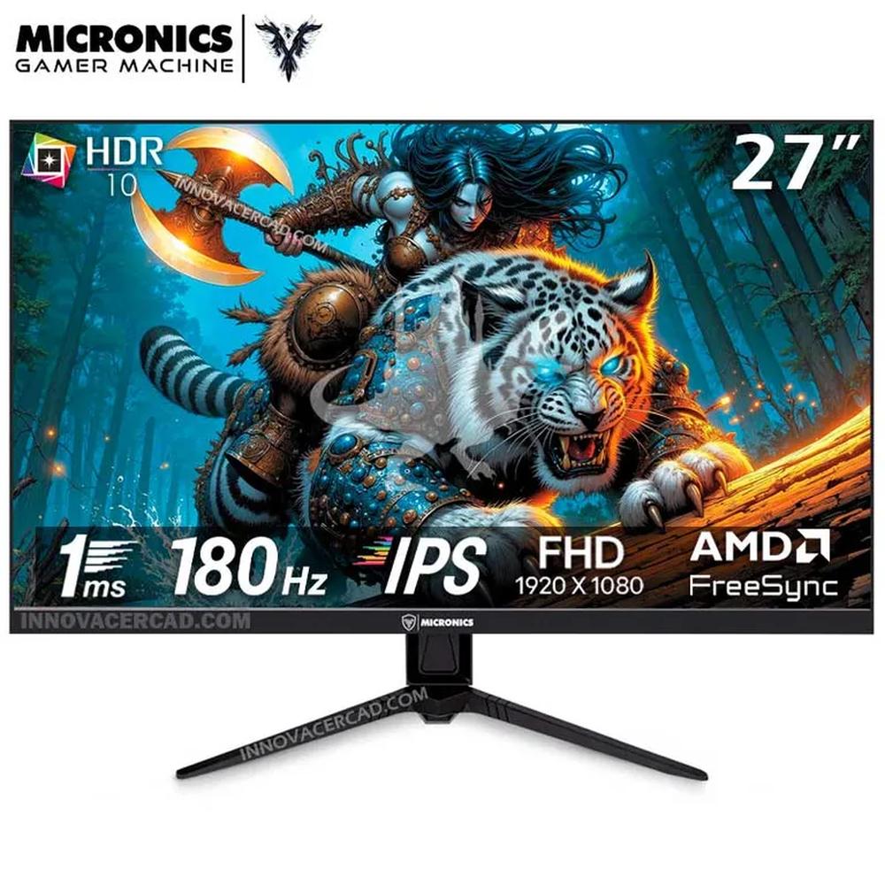Monitor Gaming de 27 pulg Micronics MG27FF 1920x1080 IPS 180HZ 1ms HDR
