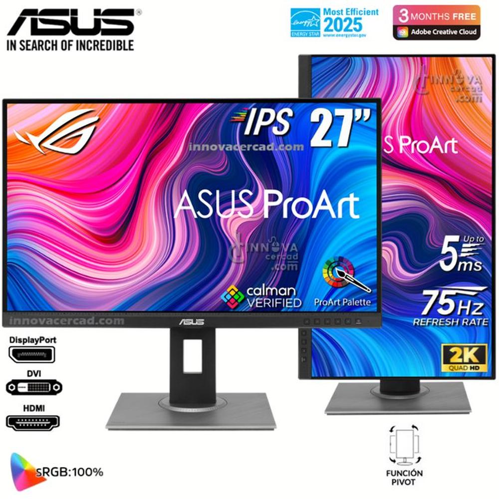 Monitor Profesional ASUS ProArt Display PA278QV 27 IPS WQHD.