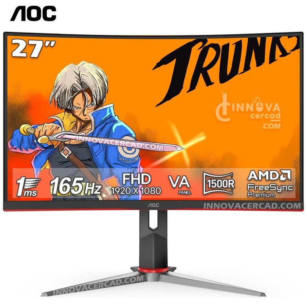 Monitor Curvo AOC C27g2 27 Full Hd Va 165hz 1ms, FreeSync Premium