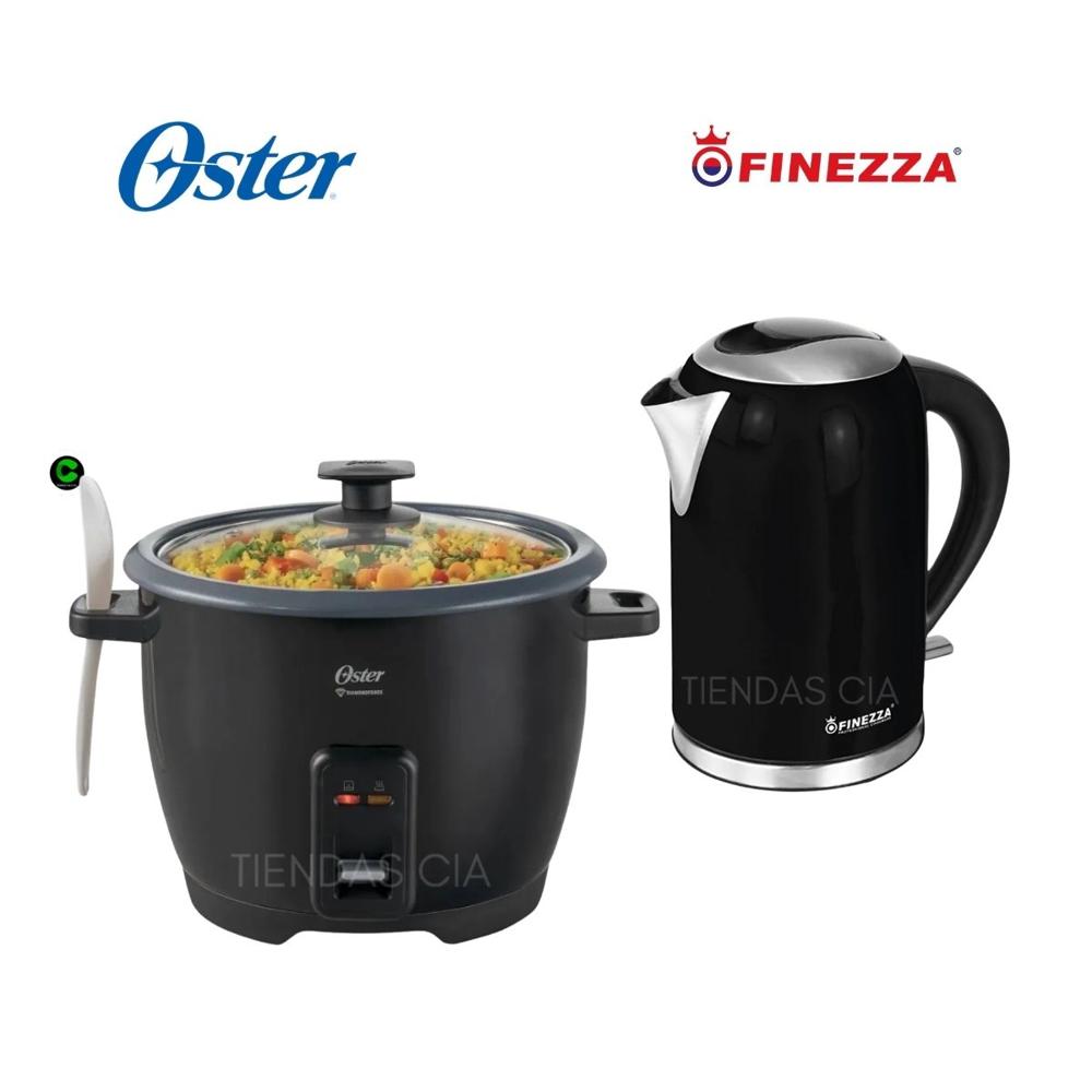 Combo Hervidor Finezza FZ-630H y Olla Arrocera Oster 1.8 Litros
