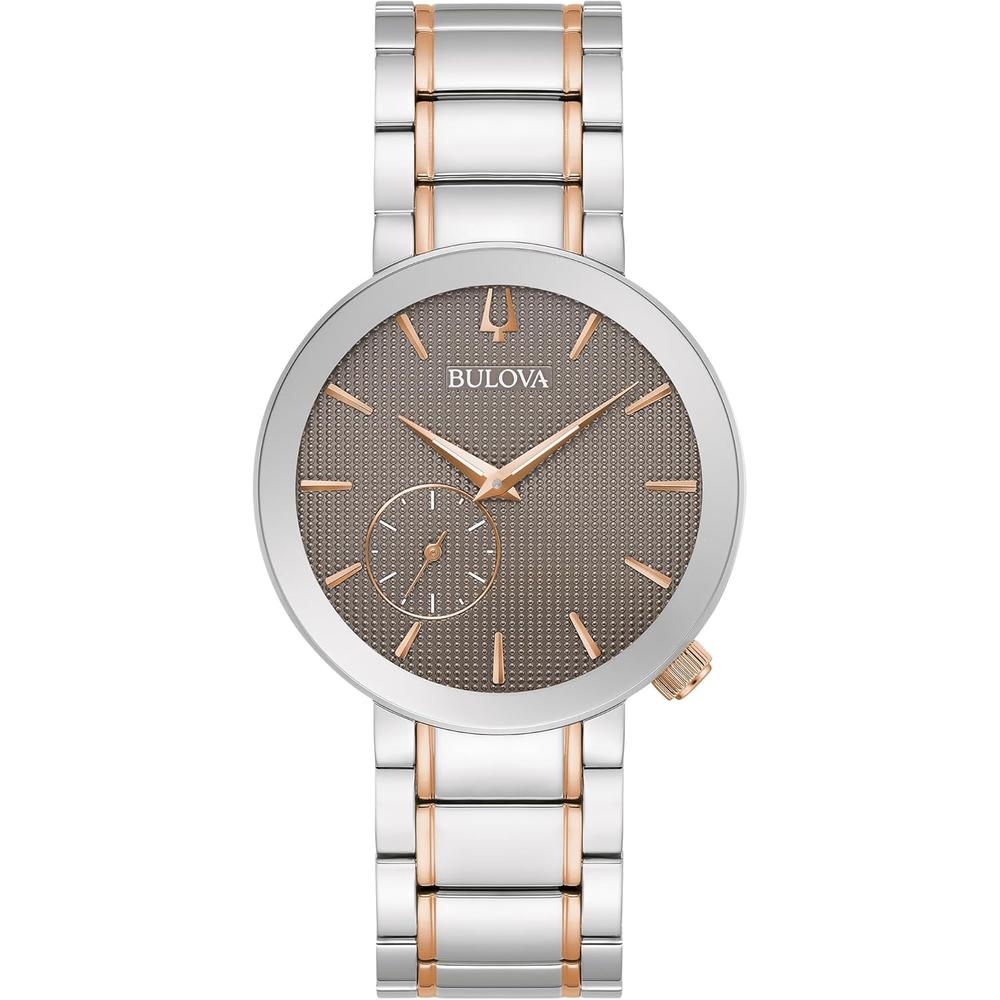 Bulova reloj Latin Grammy mujer Modern Futuro bicolor esfera gris texturizada | Plata/Oro Rosa