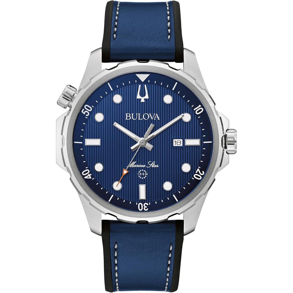 Bulova reloj Marine Star de hombre cronógrafo de cuarzo 3 agujas | Azul