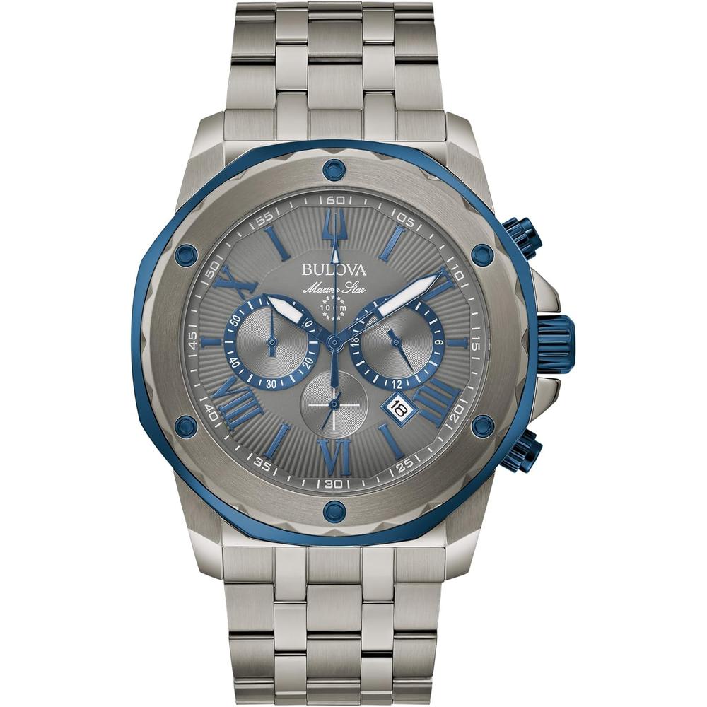 Bulova reloj Marine Star de hombre cronógrafo de cuarzo multifunción | Carbon Grey