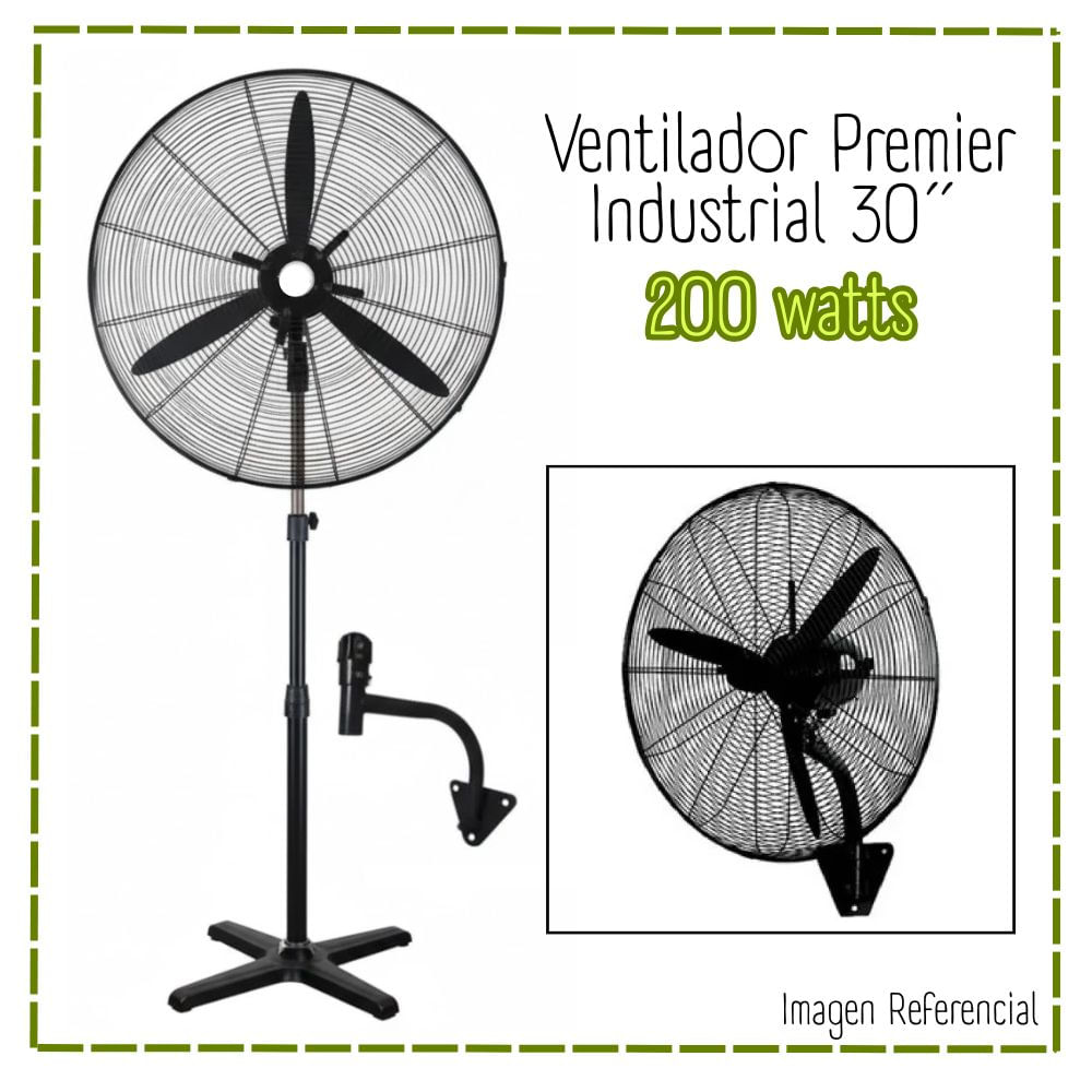 Ventilador Industrial Premier De 30” Pulgadas 2 En 1 – 200watts