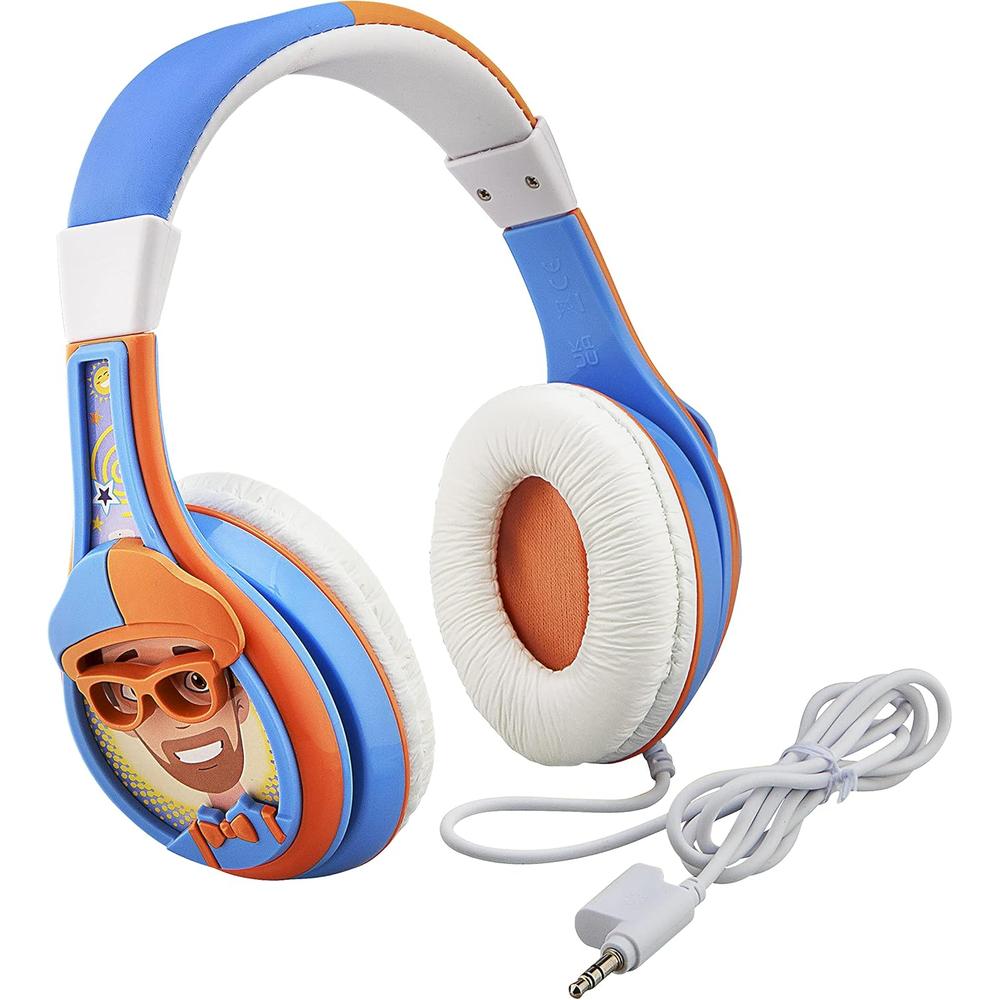 eKids Blippi auriculares infantiles con cable 3.5 mm / 0.35 cm y control de volumen
