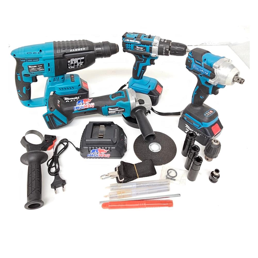 COMBO 4 HERRAMIENTAS INALÁMBRICAS 21V BRUSHLESS