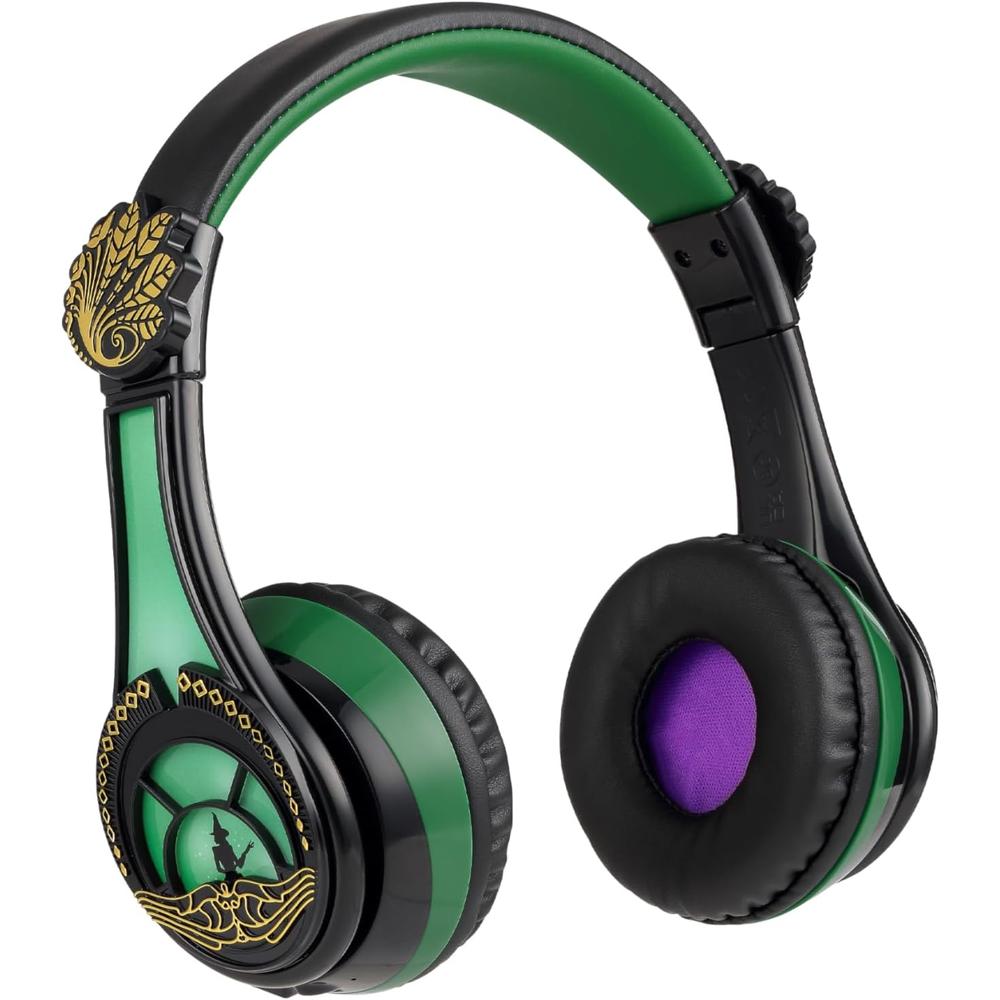 eKids Wicked Elphaba auriculares Bluetooth infantiles con micrófono y cable auxiliar
