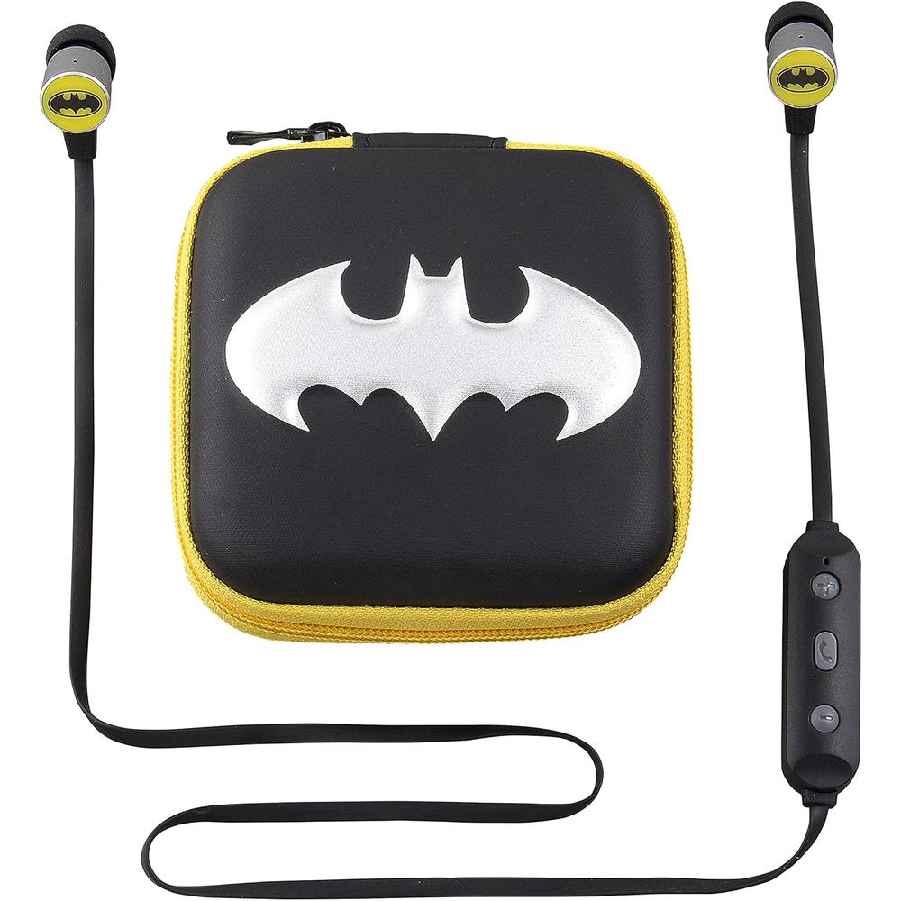 eKids Batman auriculares Bluetooth con estuche de viaje y control de volumen