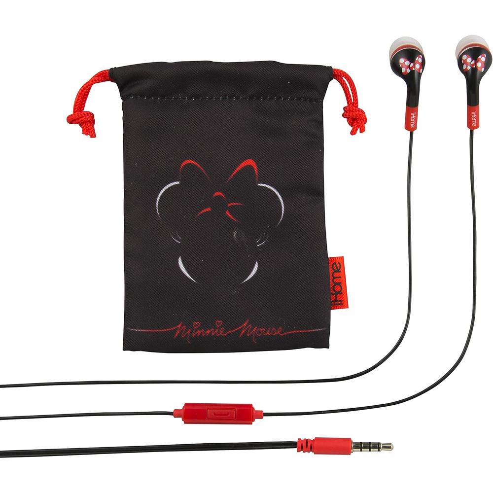 eKids Minnie Mouse auriculares con cancelación de ruido con funda