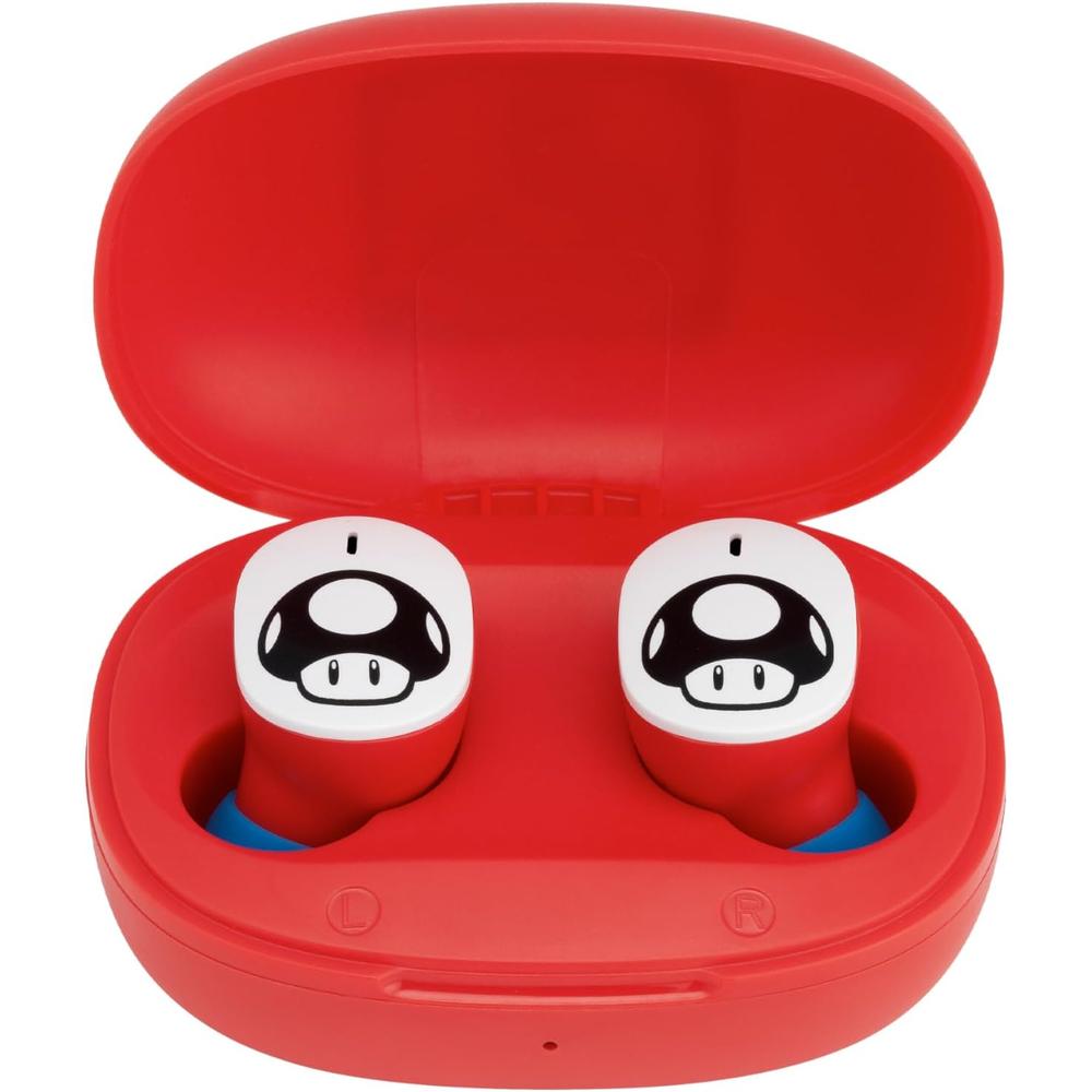 eKids Mario auriculares inalámbricos infantiles con micrófono y estuche de carga