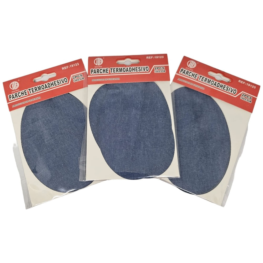Parche Para Codera y Rodillera Termoadhesivas Denim Lavado X 2
