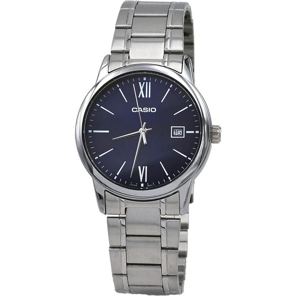Reloj Casio MTP-V002D-2B3 Azul Esfera Romanos
