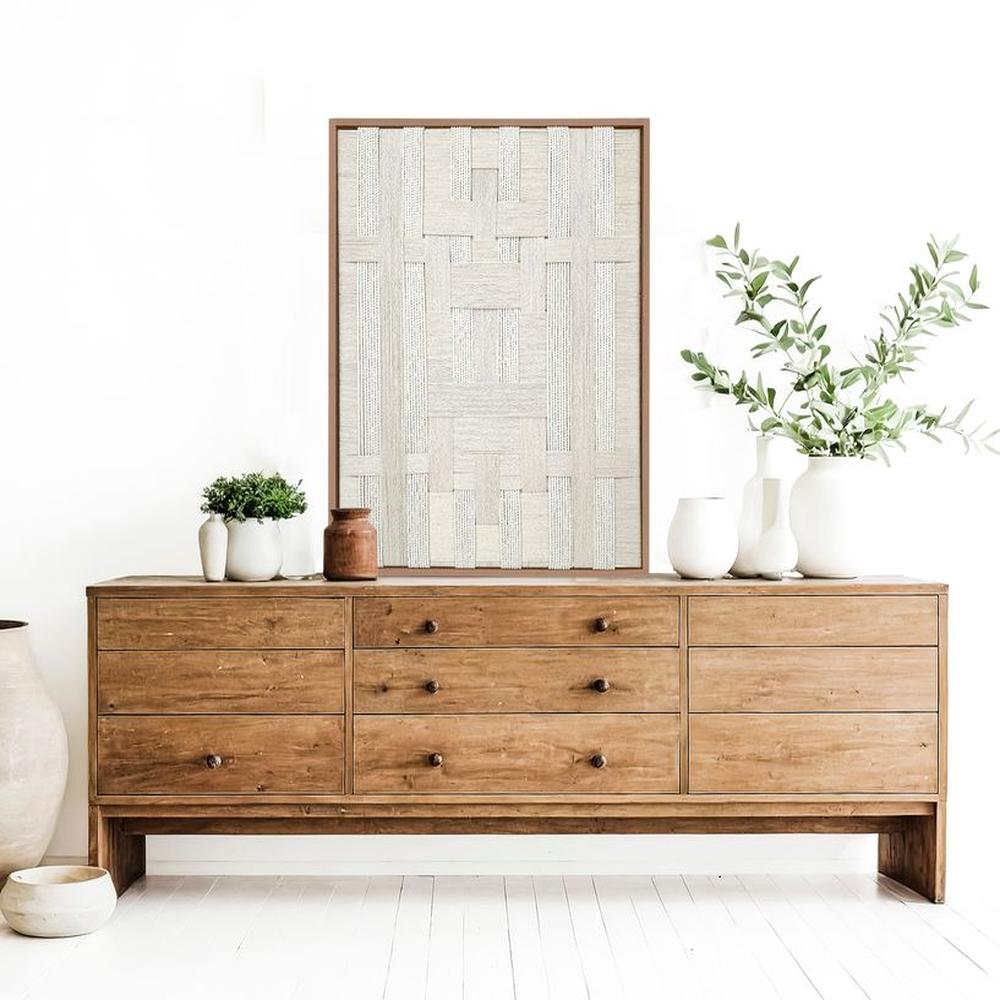 Cuadro Vicerys lienzo trenzado con hilos de algodón